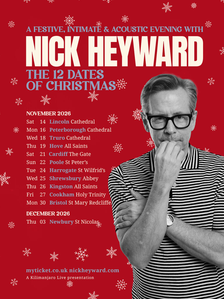 Nick Heyward 'The 12 Dates of Christmas' tour poster